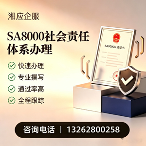 昆明SA8000社会责任体系认证服务
